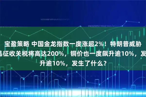 宝盈策略 中国金龙指数一度涨超2%！特朗普威胁对这类产品征收关税将高达200%，铜价也一度飙升逾10%，发生了什么？