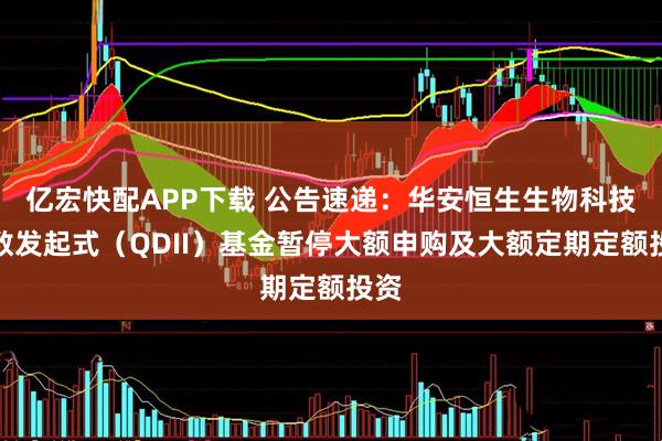 亿宏快配APP下载 公告速递：华安恒生生物科技指数发起式（QDII）基金暂停大额申购及大额定期定额投资