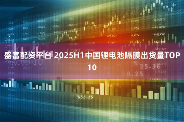 盛富配资平台 2025H1中国锂电池隔膜出货量TOP10